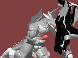 3d anthro balls erection gay kemono male penis saur saurgon scalie