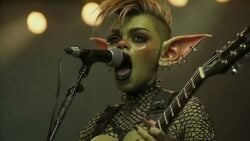 ai ai-created ai_assisted ai_generated backstage blowjob cum_on_face cumshot_in_mouth doggy_style drums drumsticks fantasyanim fellatio goblin goblin_female goblins green green_skin guitar hair heavy_metal_music interspecies longer_than_30_seconds longer_than_one_minute loud metal_goblins mohawk music oral_sex pmv riding_penis rock screaming sex stage stage_lights tagme video yellow_eyes