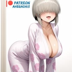 1girls 2d 2d_(artwork) 2d_artwork 4k ahegao_ai ai_generated big_ass big_breasts blush blushing_at_viewer blushing_female breast_covered breasts clothed clothing color colored commission commission_art curvy curvy_body curvy_figure eyes_covered fat_ass female female_focus female_only focus gray_hair looking_at_viewer open_mouth pov request short_hair simple_background solo solo_female solo_focus teenager tongue tongue_out uzaki-chan_wa_asobitai! uzaki_yanagi white_background