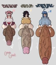 2d 3futas ahoge anger_vein annoyed ass bags_under_eyes big_ass big_balls big_breasts big_penis black_hair blue_hair breasts cock_envy cock_shock dark_penis darkened_genitalia darkened_penis dialogue doki_doki_literature_club english_text envy exclamation_point futa_focus futa_only futanari gigantic_balls gigantic_penis green_eyes gritted_teeth guavagrunt hair_over_one_eye hairclip heart holding holding_penis huge_ass huge_balls huge_breasts huge_cock huge_penis jerking jerkingoff konata_izumi kuroki_tomoko looking_at_another looking_at_penis looking_at_self looking_down lucky_star masturbation midriff mostly_nude mostly_nude_futa natsuki_(doki_doki_literature_club) nipples_visible_through_clothing one_eye_covered open_mouth penis penis_envy pink_hair sfx shirt shocked simple_background sketch skirt speech standing_in_line surprised sweater text thick_thighs thighs throbbing_penis turtleneck twintails uncensored veiny_penis watashi_ga_motenai_no_wa_dou_kangaetemo_omaera_ga_warui! writing