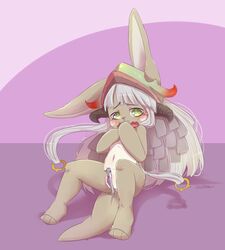 anthro bunny circumcision clamp female female_circumcision female_pruning_clamp furry furry_only girl made_in_abyss nanachi narehate_(species) no_humans pussy