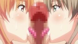 1boy 2girls animated assisted_paizuri bath bathroom between_breasts bisexual bisexual_female breasts bubble_de_house_de_marumarumaru collaborative_fellatio completely_nude cum cum_in_mouth cum_on_body cum_on_breasts cum_on_upper_body fellatio fellatio_gesture ffm_threesome floor group_sex hentai_series huge_breasts izumi_fuuka large_penis longer_than_one_minute morishita_nagisa multiple_girls nipples nude oral penis shorter_than_two_minutes sound subtitled tagme teamwork_(sexual) threesome tongue_out_blowjob video water wet
