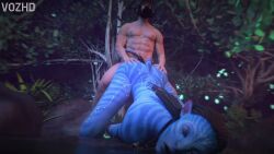16:9 1boy 1boy1girl 1girls 3d_(artwork) 3d_animation ahe_gao alien_girl all_fours animated ass athletic_female avatar big_butt big_penis blue_body bodily_fluids breasts cum cum_drip cum_in_vagina cum_inside cum_on_back cum_on_body digital_media_(artwork) doggy_style dripping erection female female_penetrated forest from_behind_position gas_mask genital_fluids genitals hair hi_res high_framerate human human_on_humanoid human_penetrating jungle kneeling larger_female light-skinned_male long_ears long_hair looking_pleasured lying lying_on_ground male_penetrating male_penetrating_female na'vi nature neytiri nipples nude nude_female nude_male on_front outside outside_sex penetration penis penis_in_vagina sex short_playtime short_video shorter_than_30_seconds shrub sound sound_warning tagme tail thick_thighs toned_female tongue tree vaginal_penetration video vozhd water watermark white_body yellow_eyes