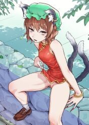 chen from touhou by inubike