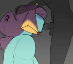 1boy 1girls 2026 animal_humanoid animated anon antennae_(anatomy) ass balls blue_body blunt_bangs bodily_fluids bouncing_balls close-up deep_throat digital_media_(artwork) duo eyeless face_fucking faceless_character faceless_human faceless_male fellatio female female_focus female_penetrated furgonomic_piercing furgonomics gastropod gastropod_humanoid genitals grey_background hair hair_over_eyes hand_on_partner's_head head_push human human_on_humanoid human_penetrating human_penetrating_female human_penetrating_humanoid humanoid humanoid_penetrated interspecies irrumatio kneeling_oral_position lips loop male male/female male_penetrating male_penetrating_female male_penetrating_humanoid mammal mollusk mollusk_humanoid monster_girl no_sound nude nude_female nude_human nude_humanoid nude_male oral oral_penetration penetration penile penis penis_in_mouth piercing pseudo_hair purple_hair purple_pseudo_hair pushing_head rekkadraws saliva saliva_on_penis saliva_string sevin_(rekkadraws) sex short_playtime side_view simple_background slug_humanoid tagme tentacle tentacle_hair thrusting upper_body video