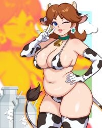 princess daisy from mario (series) by sxucee