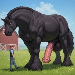 2boys absurdly_large_cock ai ai_art ai_assisted ai_generated animal anthro big_cock big_penis black_body black_horse cock dick dolphin20 enormous_cock enormous_penis fat_cock giant giant_animal giant_horse gigantic_cock gigantic_penis goonable hooves horse horse_penis horsecock huge_cock hung hyper hyper_cock hyper_penis impossible_fit long_penis muscular penis perfect_body perfect_cock perfection rare size_comparison size_difference tall veins veiny veiny_penis very_fat_penis very_long_penis