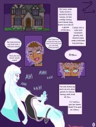 2boys 2femboys alex_(thurr) bare_breasts bare_chest bare_shoulders blue_eyes blue_skin chocolate_and_vanilla comic_page dark-skinned_femboy dark-skinned_male dark-skinned_sissy dark-skinned_twink dark_skin dick ethereal ethereal_hair femboy floating green_eyes lake_(thurr) light_skin long_hair lying lying_on_back masturbation moaning moaning_in_pleasure night night_sky oc panties panties_around_leg panties_around_one_leg penis pleasure_face pleasured pleasured_face skirt skirt_lift skirt_up tagme thurr_(artist)