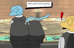 2boys animated anthro ass ass_focus big_ass gay limbus_company lizard lizardman male_focus male_only nxyitn presenting_hindquarters project_moon recurring_faith_and_promise reptile reptile_humanoid scalie shaking_ass suit tagme yaoi