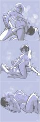 1peachykoii 2girls abs annie_leonhardt arm_around_partner arm_tattoo arms_around_partner artist_name artist_signature attack_on_titan black_hair blonde_hair blue_background blush breasts closed_eyes color completely_nude cunnilingus dated dildo ear_blush erect_nipples eyes_out_of_frame female female/female female_only female_penetrated female_penetrating female_penetrating_female female_pubic_hair finger_fuck fingering fingering_partner fingering_pussy full-face_blush grinding half-closed_eyes hand_on_another's_chest hand_on_another's_head hand_on_another's_shoulder happy_sex happy_trail highres kneeling lesbian_sex long_hair looking_at_partner looking_pleasured lying lying_on_back mikasa_ackerman mischievous_smile monochrome motion_lines multiple_girls muscular muscular_female nipples nude nude_female one_eye_closed peachykoii pubic_hair pussy_juice pussy_juice_on_face pussy_on_pussy pussy_to_pussy romantic romantic_couple scissoring scissoring_facing_away shingeki_no_kyojin short_hair shoulder_grab sideass smile spread_legs strap-on sweat taking_turns tattoo trembling tribadism tribadism_facing_away unseen_female_face vaginal_penetration watermark wholesome yuri