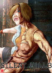 1girls blonde_hair cheryl_mason dead_by_daylight female heather_mason kotoe silent_hill silent_hill_3 skirt