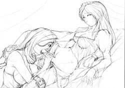 beatrix_(final_fantasy) censored fellatio final_fantasy final_fantasy_ix fumizuki_misoka futa_on_female futanari garnet_til_alexandros_xvii intersex