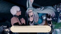 1femboy au_ra aura blowjob choker cum domme female femboy femdom ffxiv final_fantasy_xiv male/female orgasm penis pity_sex prejac_training small_penis tiny_penis viera