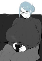 big_breasts huge_breasts setawar_(coco) sweater