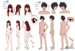 2boys black_hair character_sheet femboy nude otoko_no_ko xesxus