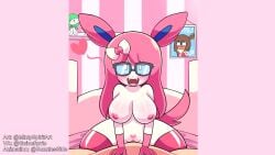 60fps animated beachside_bunnies eeveelution hi_res javisylveon_(mintyspirit) live2d mintyspirit nintendo pokemon pokemon_(species) sound sylveon tagme video