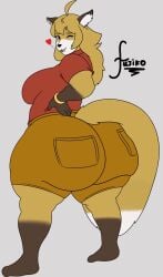 artist_request big_ass big_breasts breasts bubble_butt female fujiko_(inazuma_kat) furry huge_ass huge_breasts thick_thighs wide_hips