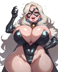 1girls ai_generated black_cat_(marvel) breasts cameltoe earrings felicia_hardy female female_only huge_breasts long_hair looking_at_viewer marvel marvel_comics rocksolidart solo solo_female spider-man_(series) thick_thighs wide_hips