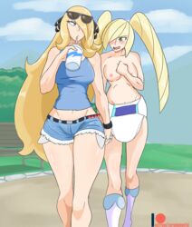 cynthia (pokemon) from nintendo by zeromomentai