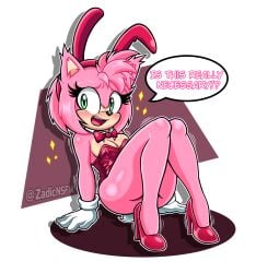 1girls amy_rose amy_rose_(sonic_movie) anthro ass ass_focus big_ass blush bunny_ears bunny_girl bunny_tail bunnysuit embarrassed english_text female female_only furry furry_female gloves green_eyes hairband hedgehog_girl hips huge_ass pink_body pink_fur pink_hair red_footwear short_hair sonic_(series) sonic_the_hedgehog_(series) sonic_the_hedgehog_3_(film) tagme text text_bubble thick_thighs wide_hips zadicnsfw