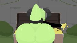 <1_second_video 1girls animated anthro anus ashy_(koboldthiefashy) ass ass_bigger_than_head ass_focus behind_view big_ass big_butt bottom_heavy bottomless bubble_butt clothing curvaceous curvy curvy_figure female female_only gold_(metal) green_skin horns huge_ass jewel jiggle jiggling_ass kobold loop mostly_nude no_sound original original_character pixel_animation pixel_art pussy scalie shoestrang shorter_than_10_seconds shortstack solo solo_female swaying swaying_hips tagme tail thick_thighs treasure treasure_chest unseen_female_face video voluptuous voluptuous_female wide_hips