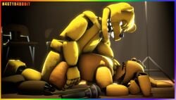 3d 3d_(artwork) animatronic anthro ass_up bear duo five_nights_at_freddy's fredbear_(fnaf) from_behind_position fucked_silly half-closed_eyes happy happy_sex hi_res implied_fucking jockey_position lagomorph leapfrog_position leporid machine male male/male mammal n4styr4bbit narrowed_eyes nude obscured_anal obscured_face obscured_penetration obscured_sex prone_bone_position rabbit robot scottgames sex smile spring_bonnie spring_bonnie_(fnaf) spring_freddy_(fnaf)