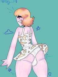 aged_up ass ass blonde_hair blonde_hair femboy hips leopold_butters_stotch male_only marjorine panties s0d0my_s1n solo solo_femboy south_park thighs