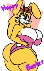 big_ass big_breasts breasts bubble_butt bunnysuit cleavage female furry huge_ass huge_breasts kingretrokirby thick_thighs wide_hips