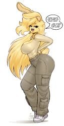 big_ass big_breasts breasts bubble_butt cleavage female furry huge_ass huge_breasts jamoart thick_thighs wide_hips