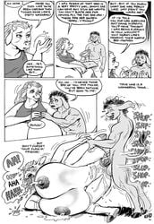 2001 age_difference anthro arbitrary_lactation areola balls big_balls big_breasts big_penis black_and_white black_hair blush bovine breasts cattle clothed clothing comic dialogue donkey duo english_text equine female hair huge_breasts huge_cock hyper hyper_breasts karno lactation larger_female male mammal monochrome muscular muscular_male nipples nude older_female pants penetration penis pussy pussy_juice sex shirt size_difference smaller_male speech_bubble straight text thick_thighs tongue tongue_out topless vaginal_penetration voluptuous wide_hips younger_male