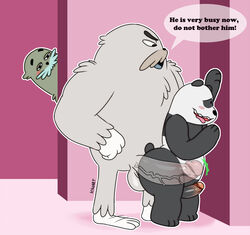 anal anal_sex balls bear being_watched bigfoot cartoon_network charlie_(wbb) gay humanoid_penis kiwart male male/male male_only mammal panda panda_(wbb) penetration penis ralph_(wbb) we_bare_bears yaoi