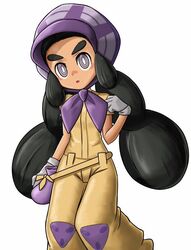 1girls abs animated areolae bandana bangs belly big_hair black_hair bonnet breasts clothed clothes_removed dark-skinned_female dark_skin eld_(ljhlee12) erect_nipples female female_only flat_chest gloves hapu_(pokemon) huge_filesize human human_only long_hair looking_at_viewer navel nintendo nipples no_sound nude open_mouth pants pokemon pokemon_sm purple_eyes pussy shirt sidelocks small_breasts standing tongue twintails ugoira very_long_hair video white_background