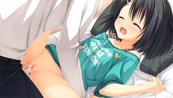 1boy black_hair blood blue_eyes bottomless cum cum_in_pussy dracu-riot! female kobuichi lying mera_azusa muririn orgasm penis sex short_hair spread_legs straight tears third-party_edit uncensored vaginal_blood virgin virginal_blood wince yuzu-soft