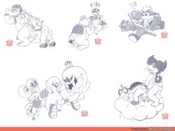 anal anal_sex animate_inanimate anus balls boo_(mario) bowser chargin'_chuck cloud cum cum_in_mouth cum_inside dinosaur eyewear fellatio forced foreskin ghost glasses group group_sex heart iggy_koopa king_boo koopa koopaling lakitu ludwig_von_koopa luigi's_mansion male mario_(series) nintendo nintendo_switch oral penetration penis puggy rape rex_(mario) rimming scalie sex sketch spike_(mario) spirit super_mario_bros. super_mario_world tongue tongue_out video_games yaoi yoshi