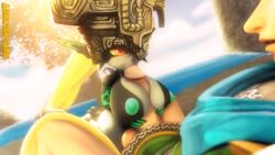 3d :>= areolae ass balls big_breasts clothed fangs fellatio handjob huge_cock hyrule_warriors imp imp_midna link link_(hyrule_warriors) midna nintendo nipples orange_hair paizuri shortstack size_difference source_filmmaker the_legend_of_zelda twilight_princess wonster-chan