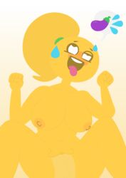 ahe_gao ahegao big_breasts breasts cowgirl_position eggplant eggplant_emoji emoji emoji_(race) emoji_slut emojifam_(sssir8) funny no_outlines on_top penis sex slobbyslapper sssir sssir8 sweat tongue tongue_piercing veiny_penis yellow_skin