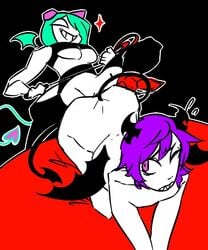 bondage clothed_female_nude_male emalf funamusea grin the_gray_garden underboob whip yosafire