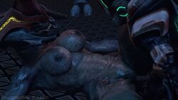 3d alien anthro armor big_breasts breasts duo erection female female_focus female_sangheili halo_(series) helmet inside lying male mammal missionary_position nipples nude on_back penetration penis pussy sangheili sex sexyhalofan solo_focus source_filmmaker spread_legs spreading straight strangersfm teeth unggoy vaginal_penetration video_games