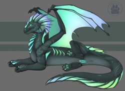 alduinred anus dragon female feral membranous_wings pawpads paws pussy scalie simple_background wings