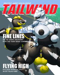 2018 2futas aircraft airplane ambercoyote anthro anthrofied armor balls big_balls big_breasts big_penis breasts duo erection f-23 full-package_futanari futa_only futanari grey_body half-closed_eyes harrier harrier_(amber-quartz) herm huge_balls huge_breasts huge_cock humanoid_penis intersex jet konya_hitomi living_aircraft living_machine looking_at_viewer machine magazine magazine_cover nipples nude original penis pussy simple_background smile text thick_thighs wide_hips wings