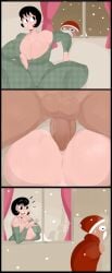 anal anal_sex big_breasts big_butt christmas christmas_outfit detnox