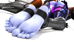 2girls 3d anus ass barefoot blender blizzard_entertainment feet female kingtigerfr legs mercy overwatch overwatch_2 pussy soles stirrup_legwear stirrups tagme toes torn_clothes tumblr widowmaker