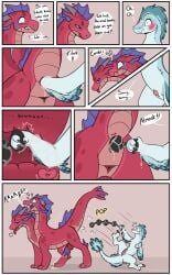 blush comic cuntboy cuntboy_sans_balls digital_drawing_(artwork) digital_media_(artwork) dinosaur dragon duo european_mythology feathered_dinosaur feathered_scalie feathered_wings feathers feral feral_on_feral fin fisting genitals greek_mythology grey_body herm herm/male hermaphrodite hi_res hydra intersex intersex/male male maleherm multi_genitalia multi_head mythological_creature mythological_scalie mythology penetration penis pink_body prehistoric_species pussy reptile scales scalie symrea tongue tongue_out wings