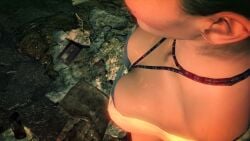 3d breasts cowboy_hat cowgirl female hitman hitman_absolution io-interactive lilly_s_dukes raining screenshot screenshot_edit twintails urban video_games wet_body wet_skin