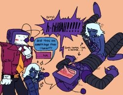 2boys clip_studio_paint_(medium) cliveisawesome223 cum cumming cumming_from_anal_sex cumming_while_penetrated cumming_while_penetrating deltarune deltarune_chapter_3 dialogue digital_art digital_drawing_(artwork) digital_media digital_media_(artwork) english english_dialogue english_text gay gay_anal gay_sex male male/male male_only male_penetrating orgasm orgasm_from_anal pegging robot robot_boy rouxls_kaard self_upload speech_bubble tenna_(deltarune) text text_bubble tv_head
