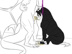 2018 anthro_on_feral anthro_only asphyxiation bondage bound claws death dragon duo equine erection female feral furry furry_only hanged horn horse lionsilverwolf male mammal noose nude open_mouth peeing penis pony rope scalie sex simple_background straight toe_claws tongue unicorn urine watersports wings