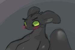 night fury from how to train your dragon by artesjsc