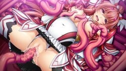 big_belly blush breast_sucking breasts celestia_paladin censored cum cum_in_pussy cum_overflow female game_cg inflation inoino kouyoku_senki_exs-tia large_breasts large_variant_set layered_skirt leotard long_hair magical_girl mosaic_censoring nipple_stimulation nipple_tweak nipples non-web_source official_art open_mouth pink_hair pregnant purple_eyes pussy rape red_trim restrained rieszverne_suzette_paladill shiny_skin skirt solo spread_legs tentacle tentacle_pit tentacle_sex thighhighs torn_clothes torn_leotard vaginal_penetration variant_set white_thighhighs wide_spread_legs