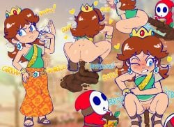 1boy 1girls 2020s 2025 2d 2d_(artwork) 2d_artwork accurate_body_type accurate_proportions anal_jelly anus anus_focus back_view bare_ass bare_legs big_ass blue_eyes bottomless brown_eyes clenched_teeth clenching_belly colored_scat crown defecating defecation desperate desperate_to_poop desperation discord_source dress dress_lift edible_scat energetic fart farting feces feet female female_focus female_only flipped_hair food food_in_ass food_scat groin gurgle gurgling gurgling_noise happy hexanne high_quality high_resolution highres holding_stomach huge_ass human human_only humanoid humanoid_genitalia hyper_feces hyper_scat ice_cream ice_cream_cone large_ass male mario_(series) multiple_views need_to_poop nintendo orange perineum permafrost_(artist) plump_ass princess princess_daisy pseudo_scat pussy pussy_lips round_ass royalty sandals sassy scat sexy_ass shit shitting shy_guy size_difference sniffable_ass starveil_(artist) sweat sweatdrop sweating sweaty teeth third-party_edit toenails toes tomboy two_frame_image two_frame_sequence unusual_scat vagina young young_female