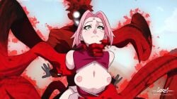 1boy 1girls 2d 2d_animation animated breasts doggy_style female male naruto naruto_(series) naruto_shippuden no_sound pink_hair sakura_haruno sex sex_from_behind shorter_than_10_seconds small_breasts uzrah uzumaki_naruto video